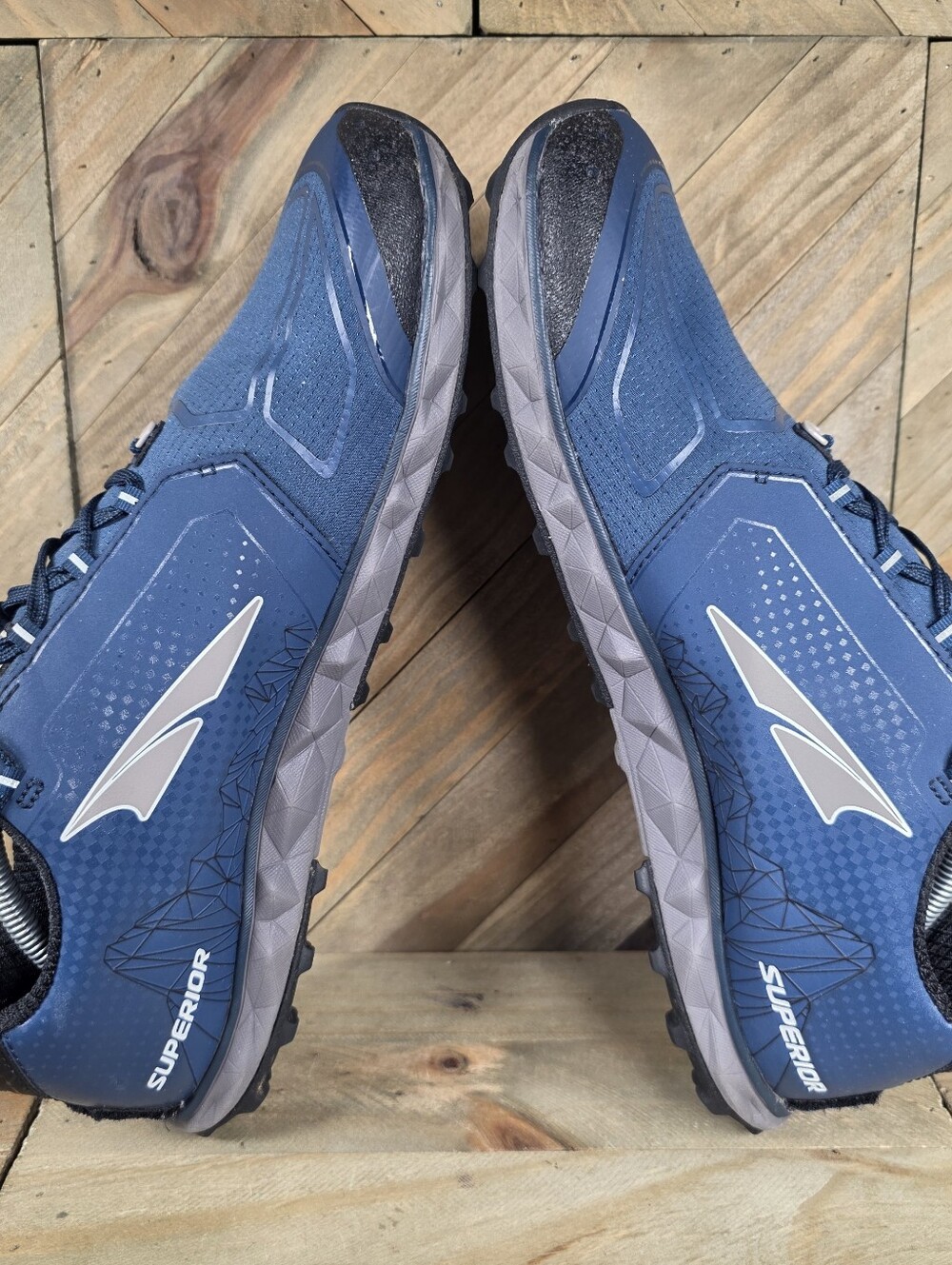 Altra Superior 4 Mens Athletic Running Shoes Size 12.5 Blue Gray AFM1953G420 - Picture 5 of 9